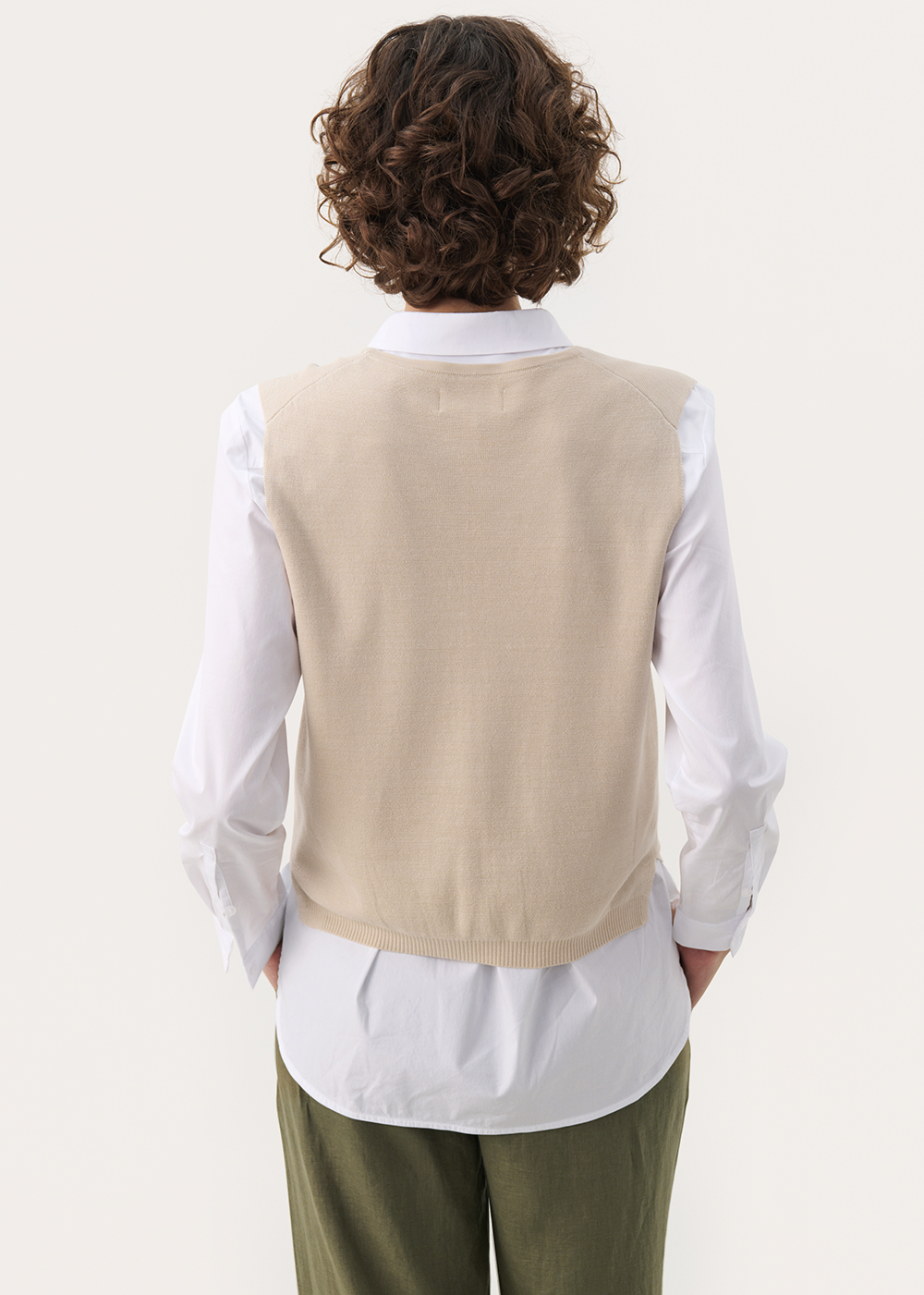 Natika Knit Vest - French Oak - Part Two Canada - Danali