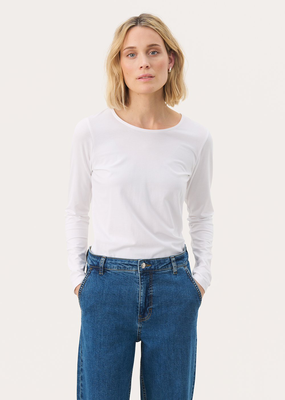 Nemajas Long Sleeve T-Shirt - White - Part Two Canada - Danali