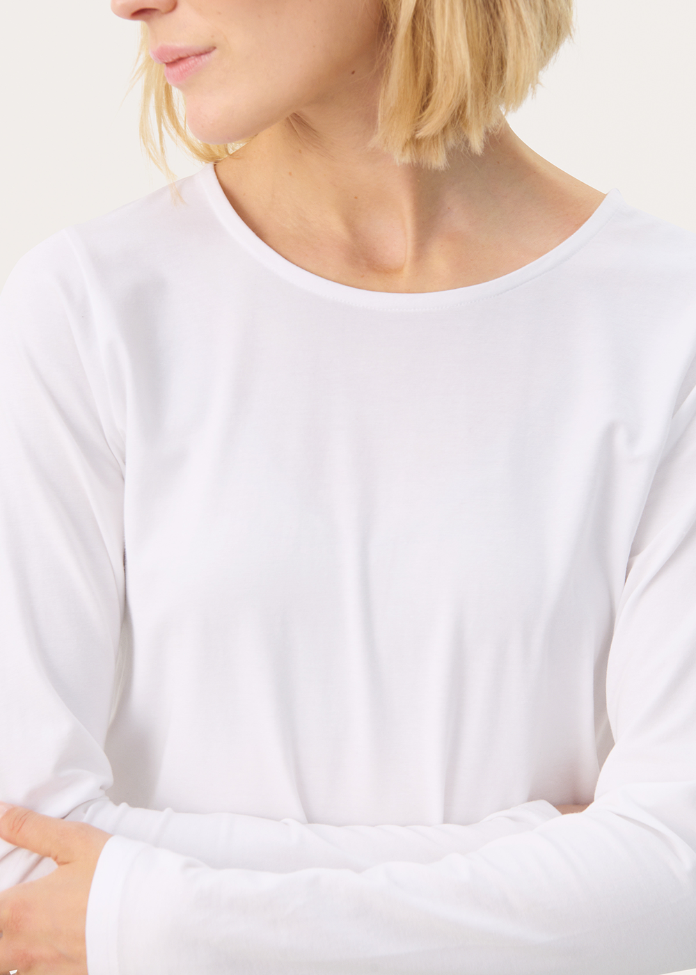 Nemajas Long Sleeve T-Shirt - White - Part Two Canada - Danali