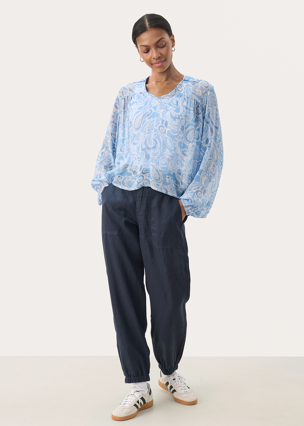Nicholina Blouse - Silver Lake Paisley - Part Two Canada - Danali