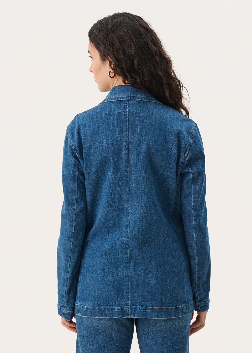 Noor Denim Blazer - Medium Blue - Part Two Canada - Danali