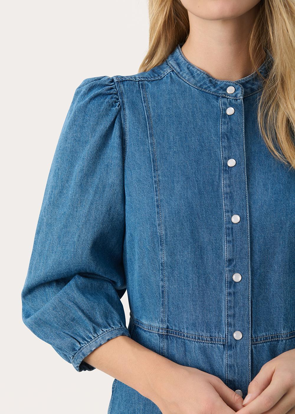 Polla Dress - Medium Blue Denim - Part Two Canada - Danali