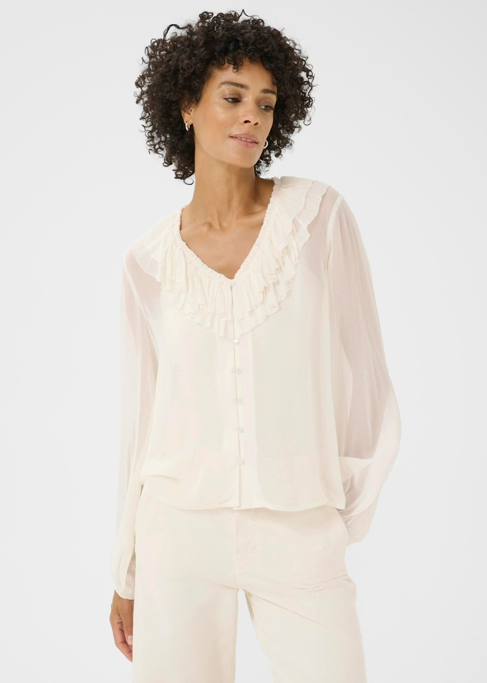 Sanaz Blouse - Eggnog - Part Two Canada - Danali