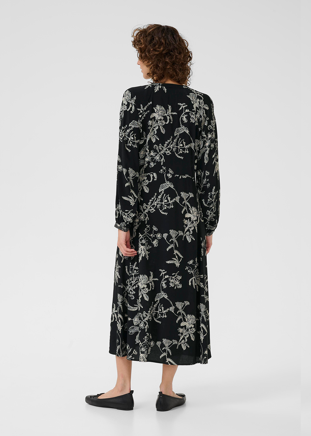 Sicilia Dress - Black Botanical Print - Part Two Canada - Danali