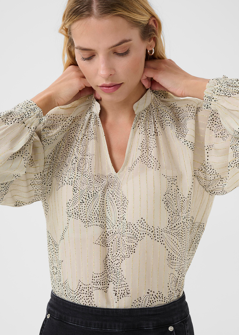Svara Blouse - French Oak Dot - Part Two Canada - Danali