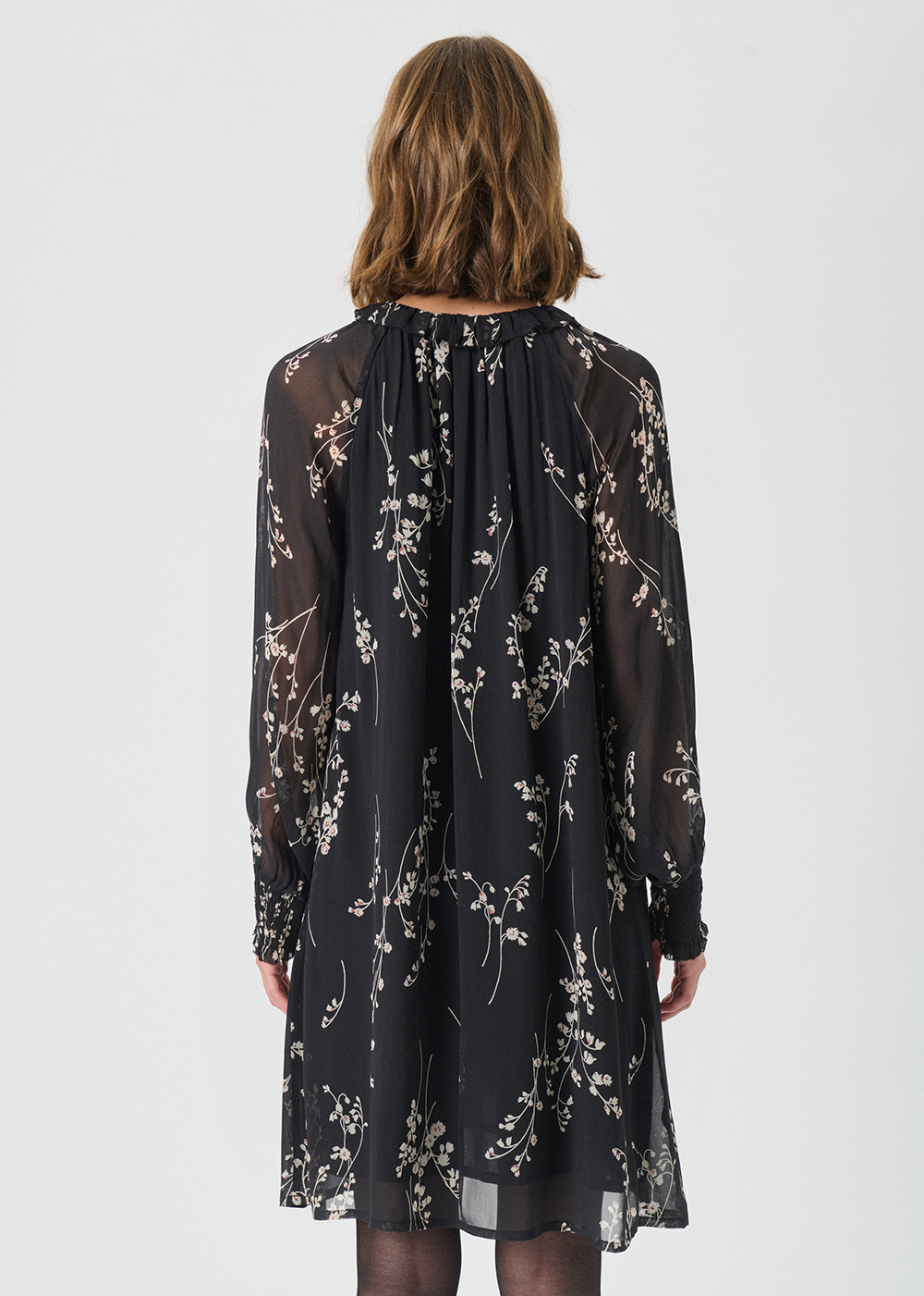Urma Dress - Black Leaf Print - Part Two Canada - Danali