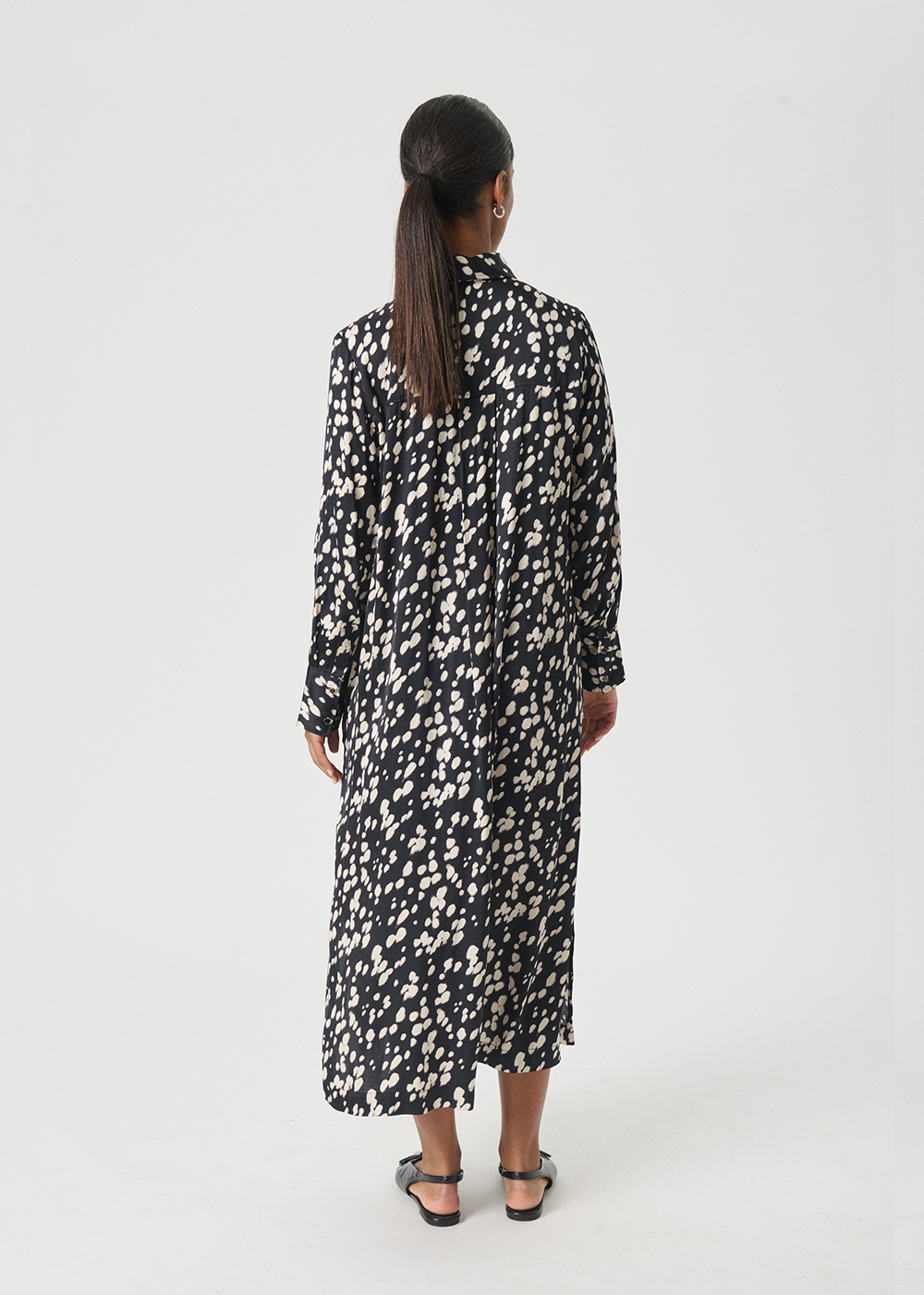 Varna Dress - Black Dot Print - Part Two Canada - Danali