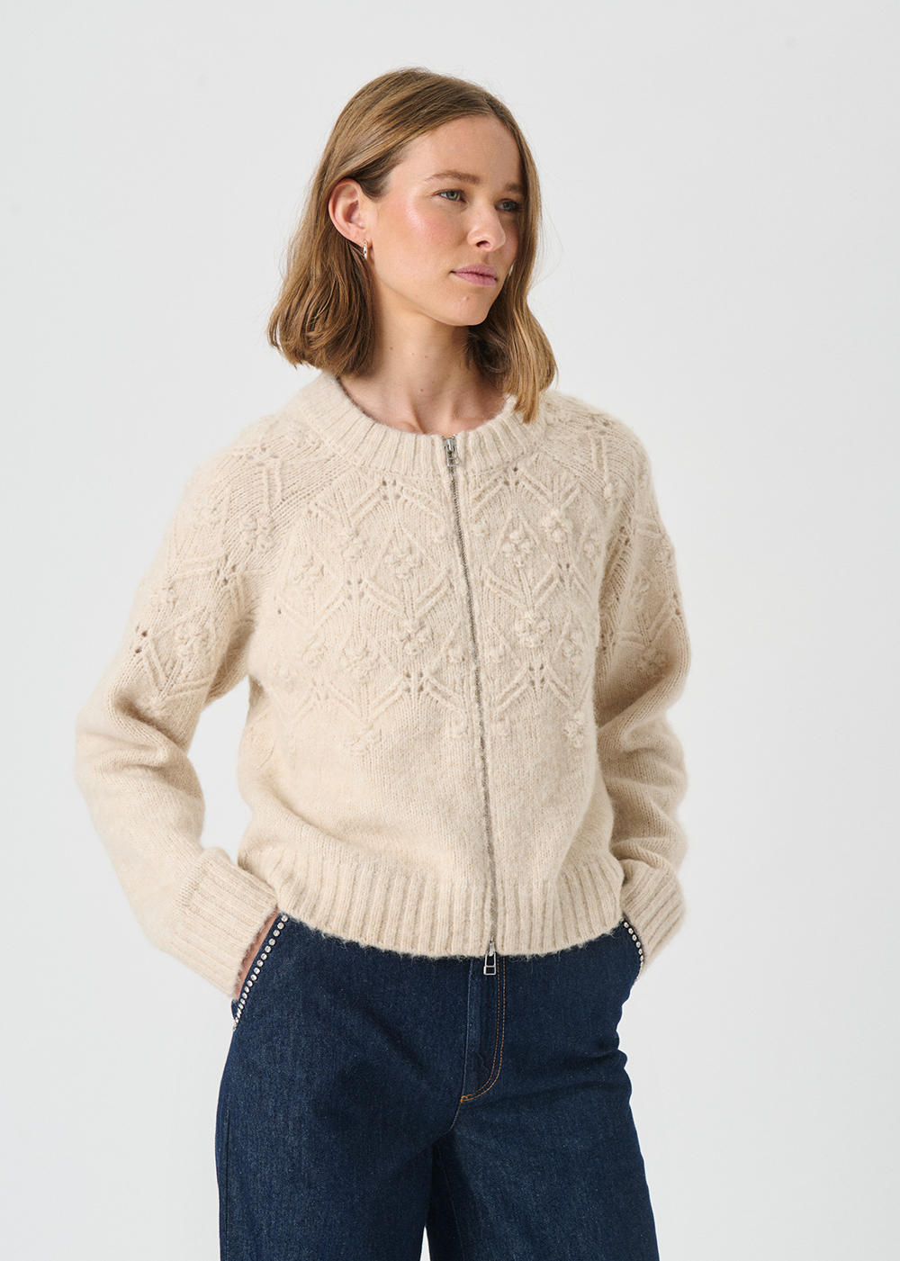 Vernie Cardigan - French Oak Melange - Part Two Canada - Danali