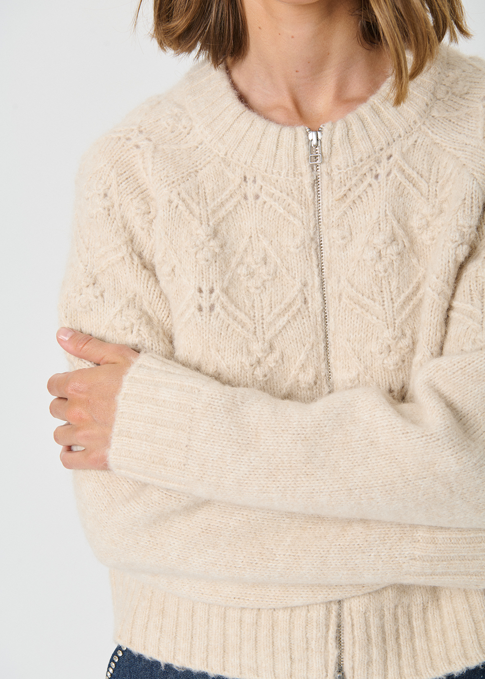 Vernie Cardigan - French Oak Melange - Part Two Canada - Danali