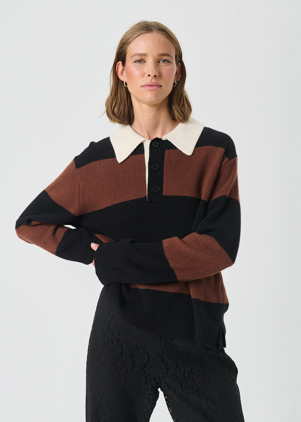 Vinkela Rugby Sweater - Sorrel Horse/Black - Part Two Canada - Danali