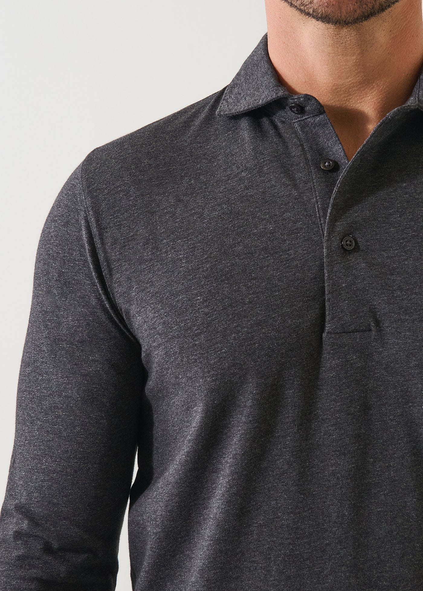 Iconic Pima Stretch Polo T-Shirt - Pirate - Patrick Assaraf Canada - Danali