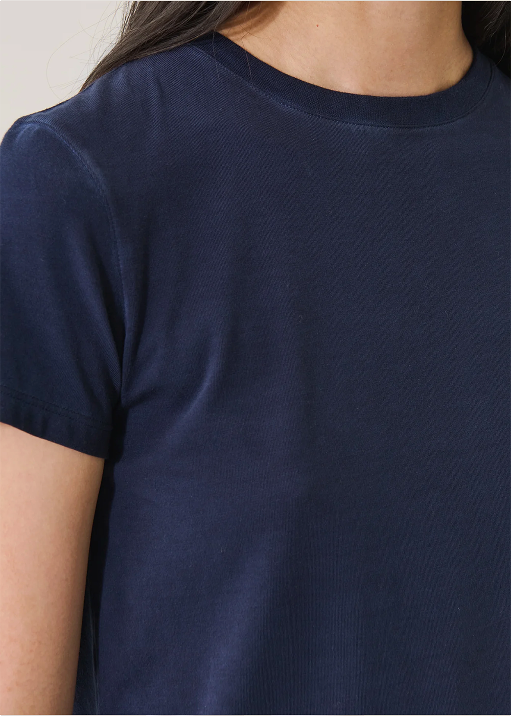 Iconic Sublime Fitted Crew T-Shirt - Ink - Patrick Assaraf Canada - Danali