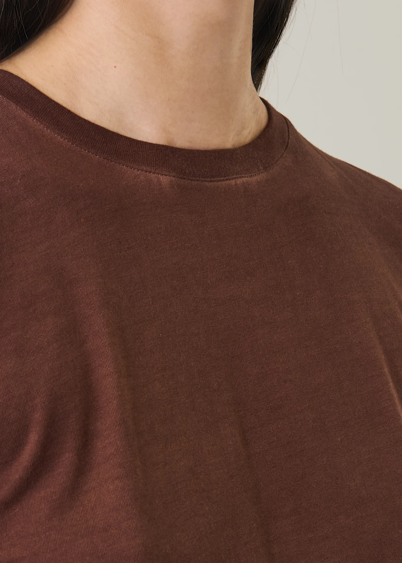 Iconic Sublime Fitted Crew T-Shirt - Raw Umber - Patrick Assaraf Canada - Danali