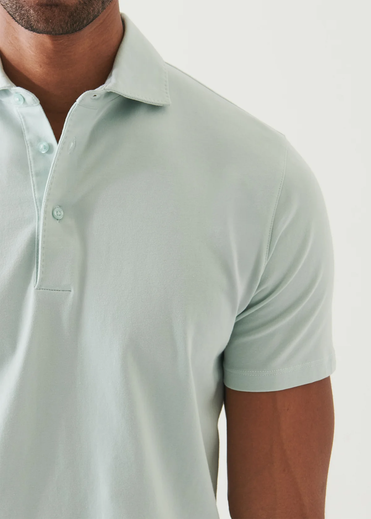 Pima Cotton Stretch Polo - Waterscape - Patrick Assaraf Canada - Danali
