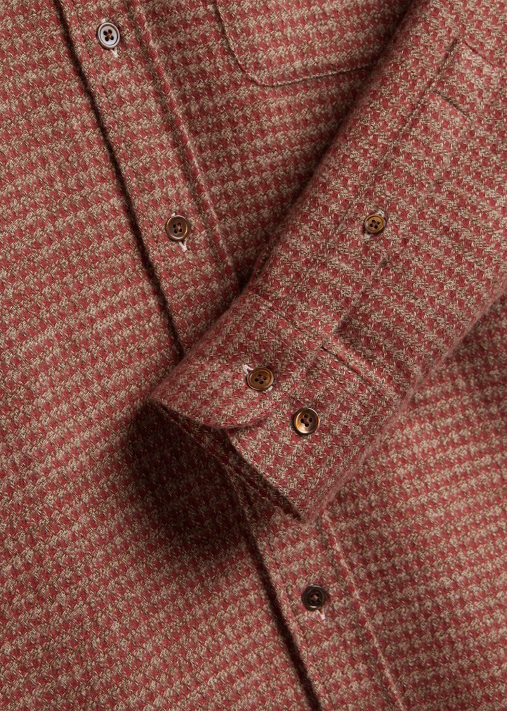 Abstract Pied Poule Shirt - Clay - Portuguese Flannel Canada - Danali