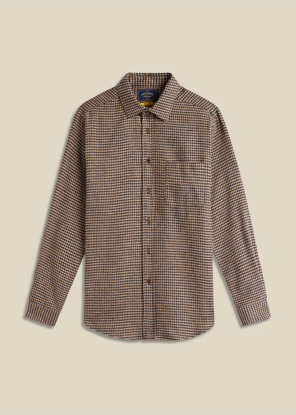 Abstract Pied Poule Shirt - Navy - Portuguese Flannel Canada - Danali