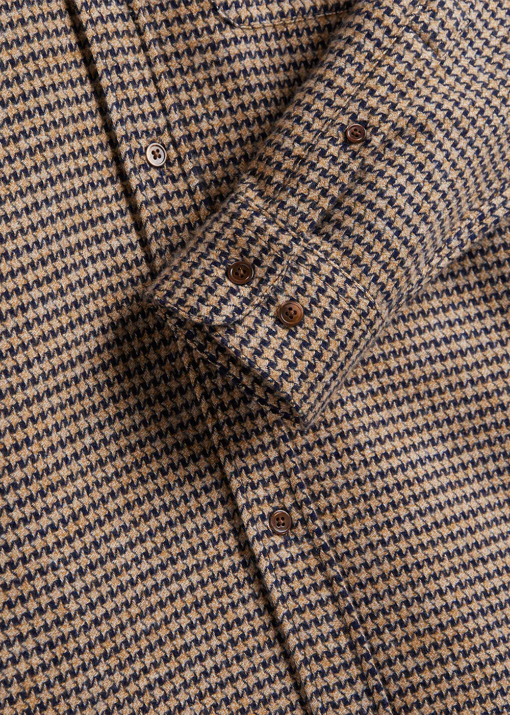Abstract Pied Poule Shirt - Navy - Portuguese Flannel Canada - Danali