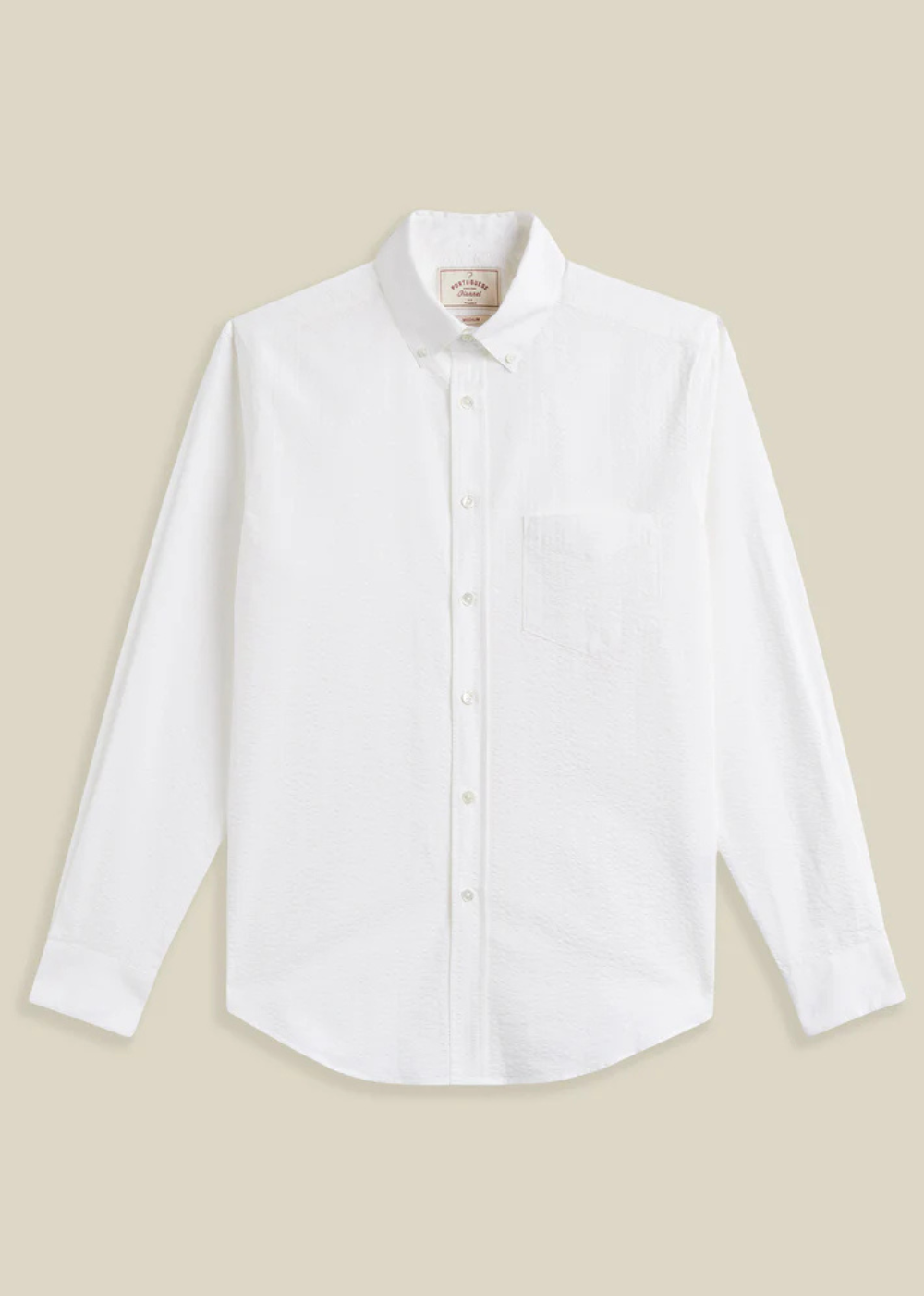 Atlantico Seersucker Shirt - White Portuguese Flannel Canada - Danali