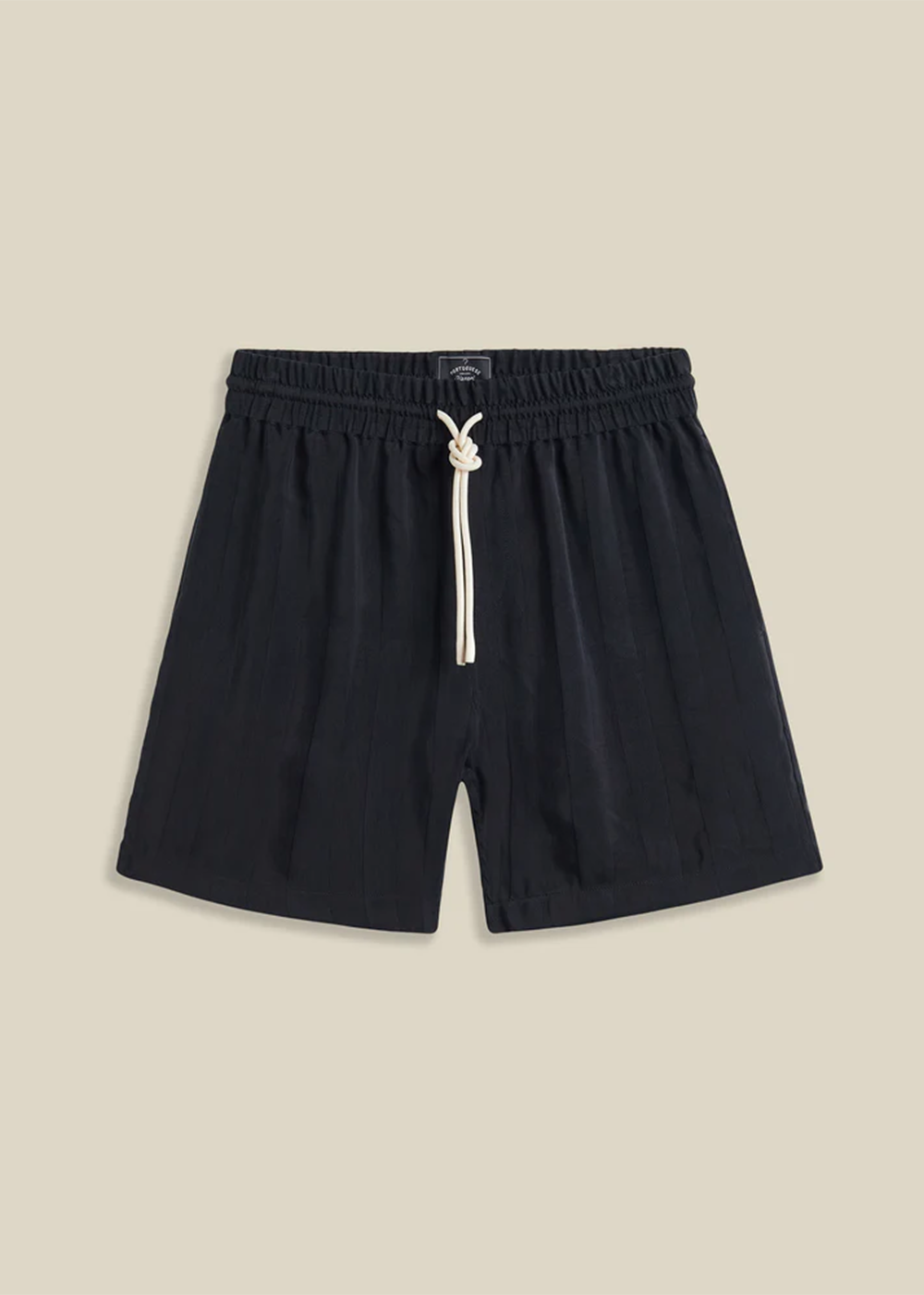 Cupro Stripe Shorts - Black - Portuguese Flannel Canada - Danali