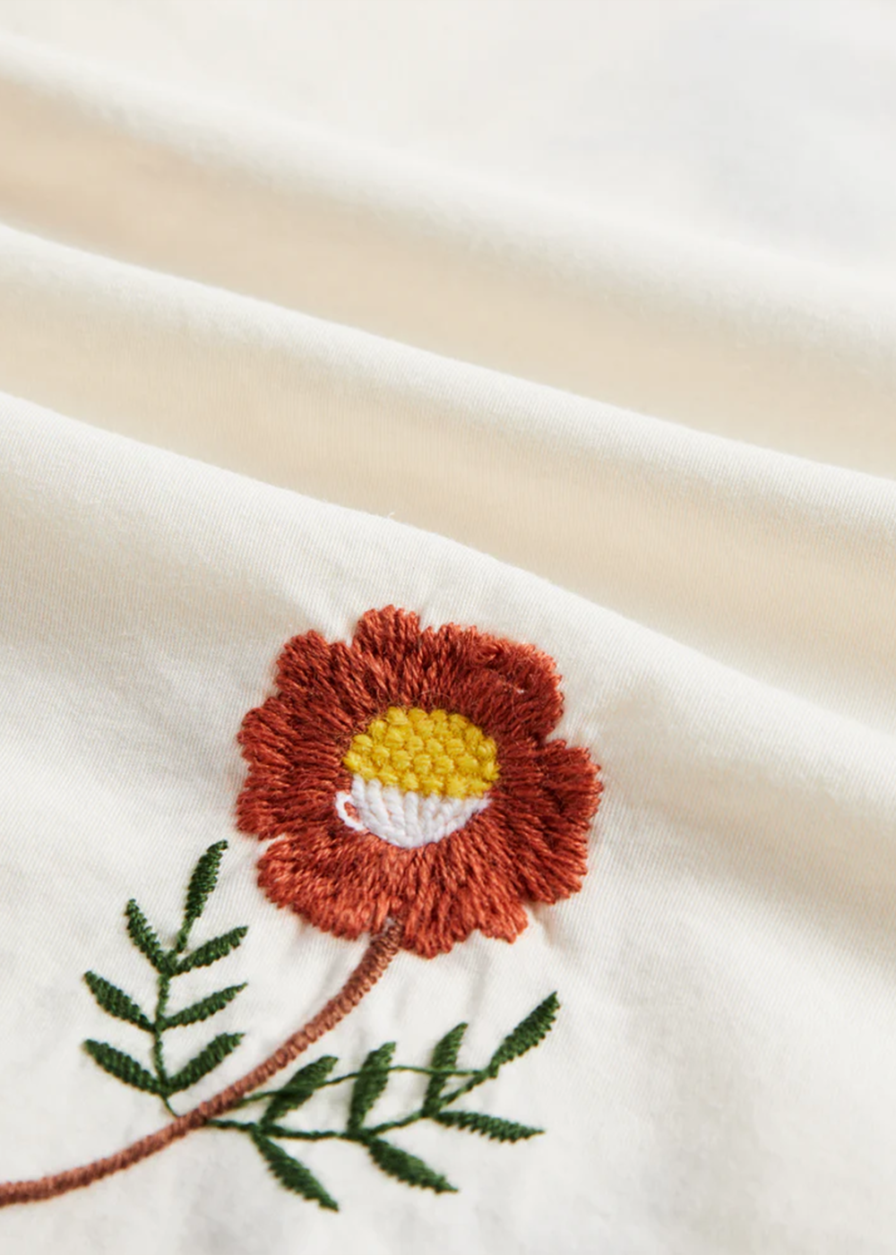Portuguese Flannel Embroidery Flowers Short Sleeve Shirt - Danali - Canada