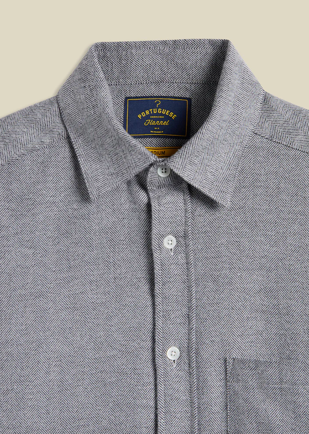 Espiga Flannel Shirt - Grey - Portuguese Flannel Canada - Danali