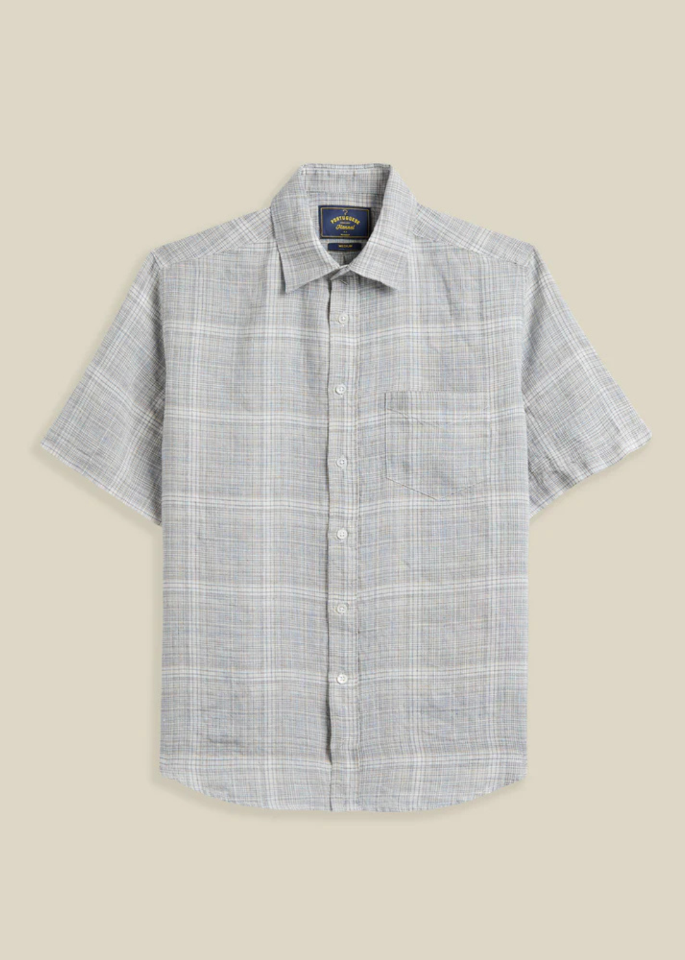 Gem Linen Shirt - Light Grey - Portuguese Flannel Canada - Danali