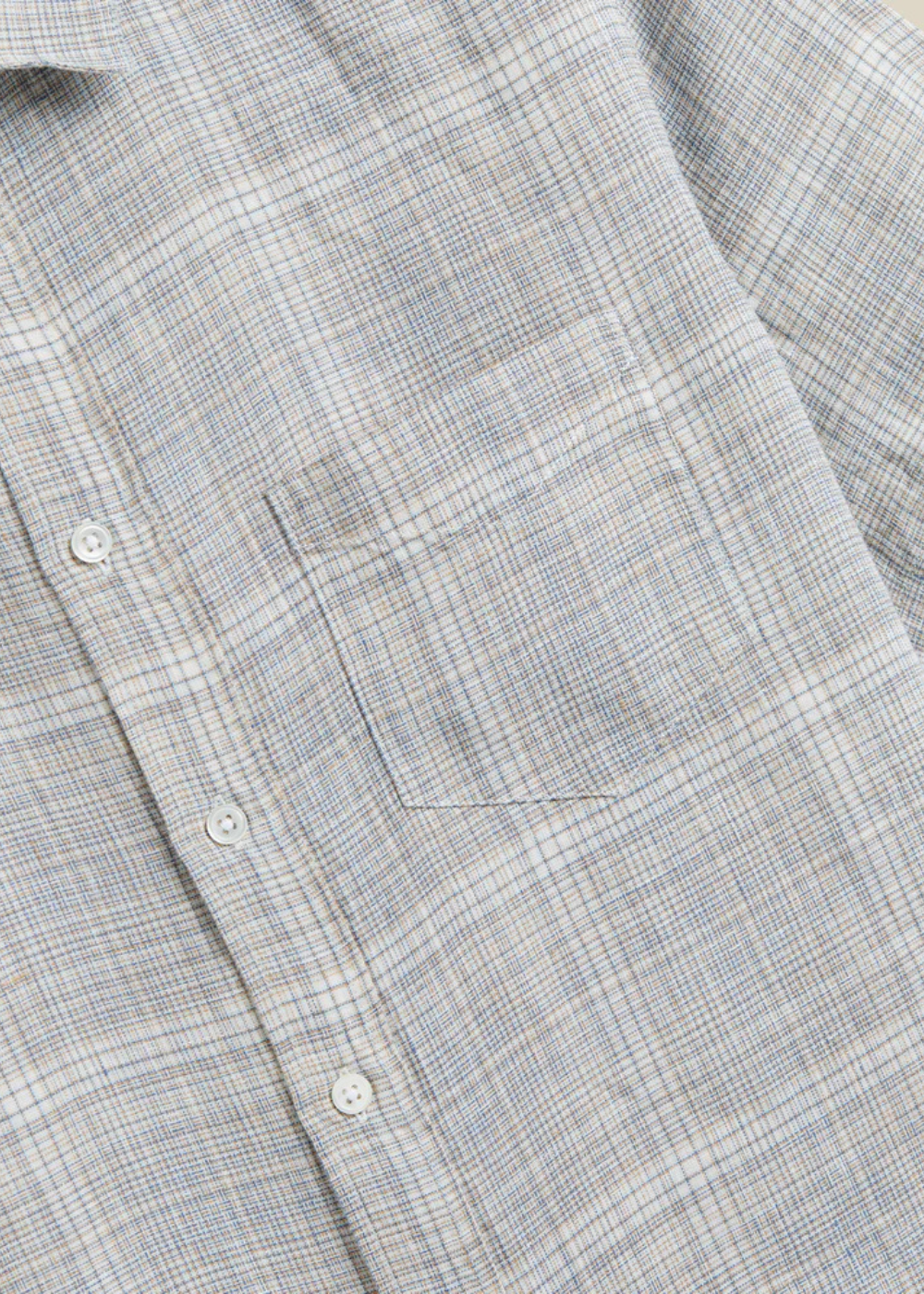Gem Linen Shirt - Light Grey - Portuguese Flannel Canada - Danali