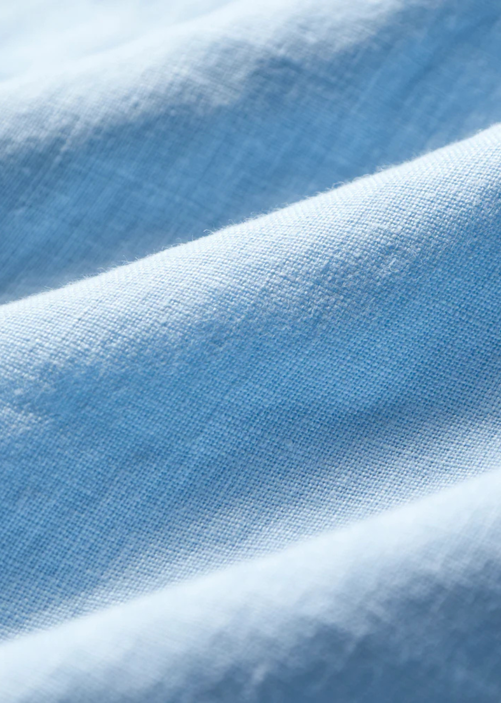 Linen Camp Collar Shirt - Sky Blue - Portuguese Flannel Canada - Danali