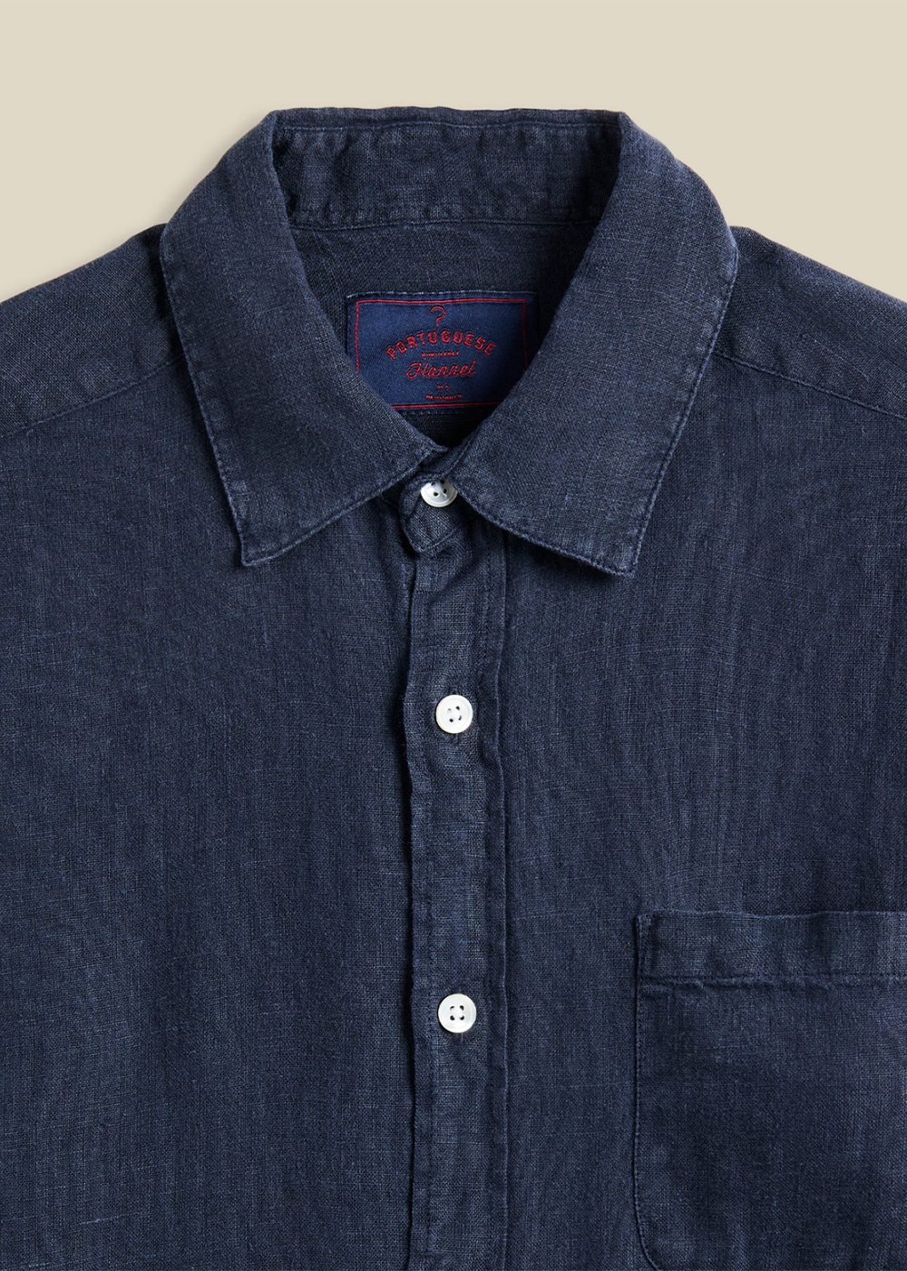 Linen Shirt - Navy - Portuguese Flannel Canada - Danali