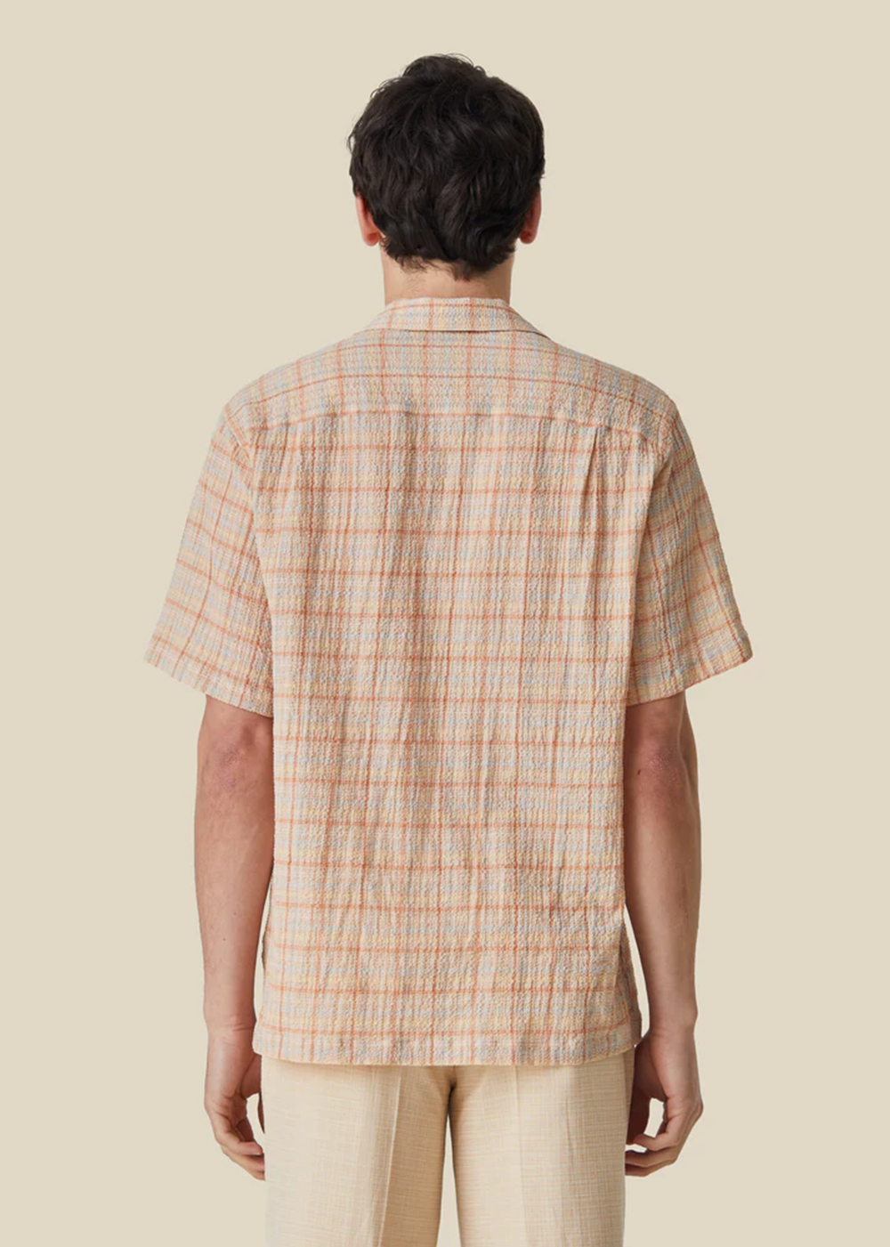 Plaid Crepe Shirt - Beige - Portuguese Flannel Canada - Danali