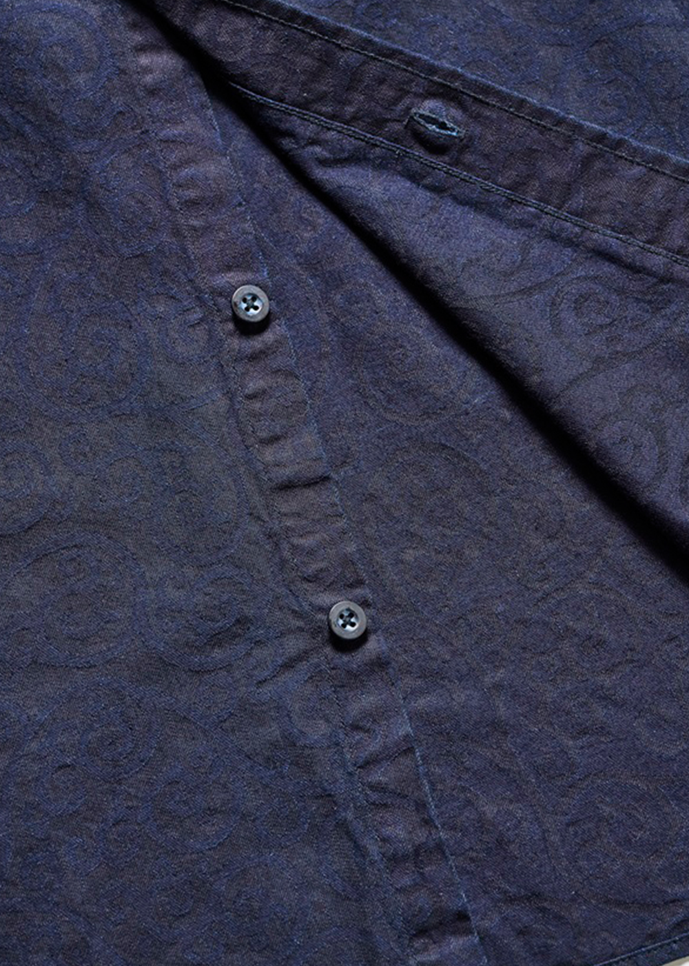 Woven Jacquard Shirt - Arabesque - Pure Blue Japan Canada - Danali