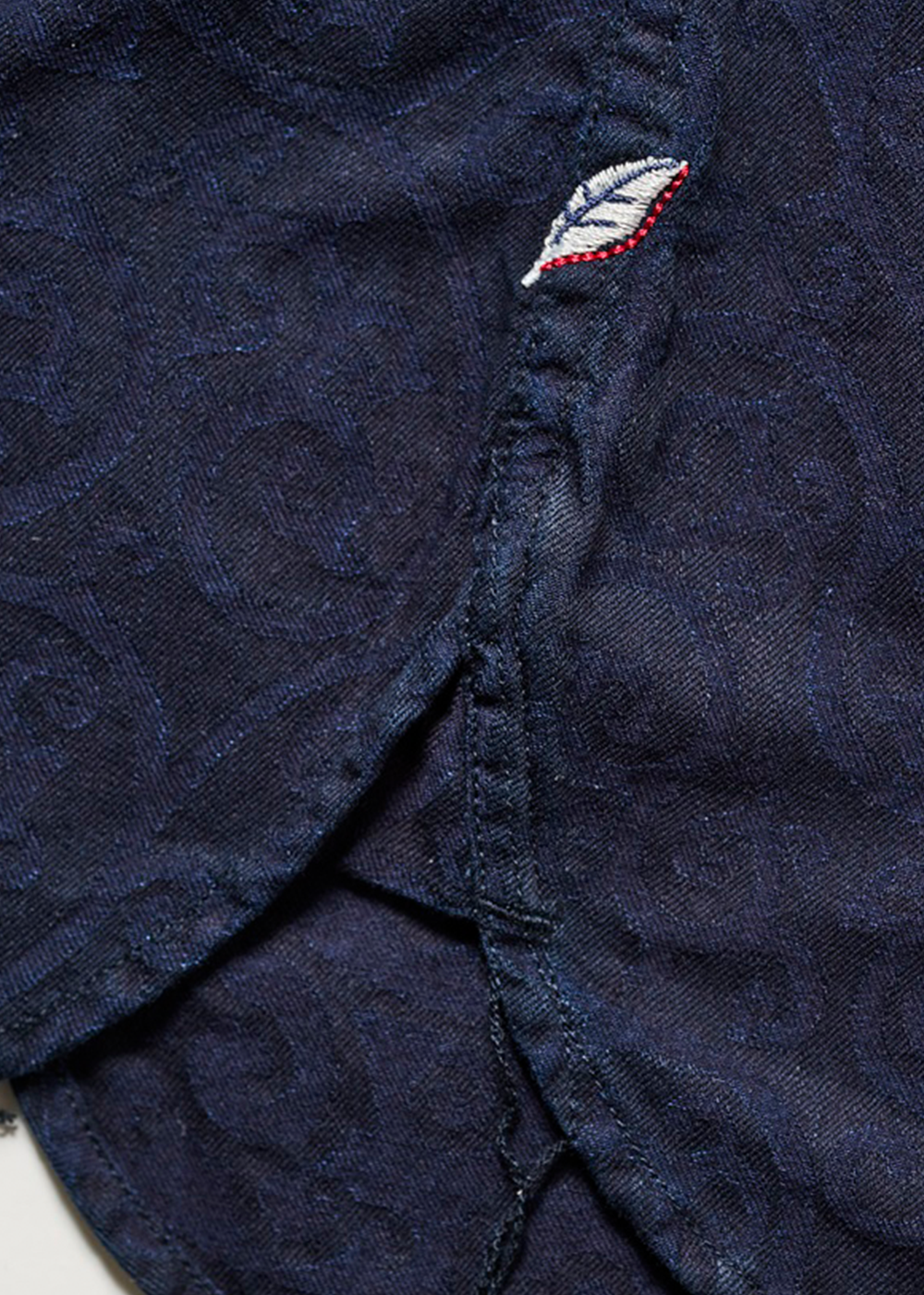 Woven Jacquard Shirt - Arabesque - Pure Blue Japan Canada - Danali