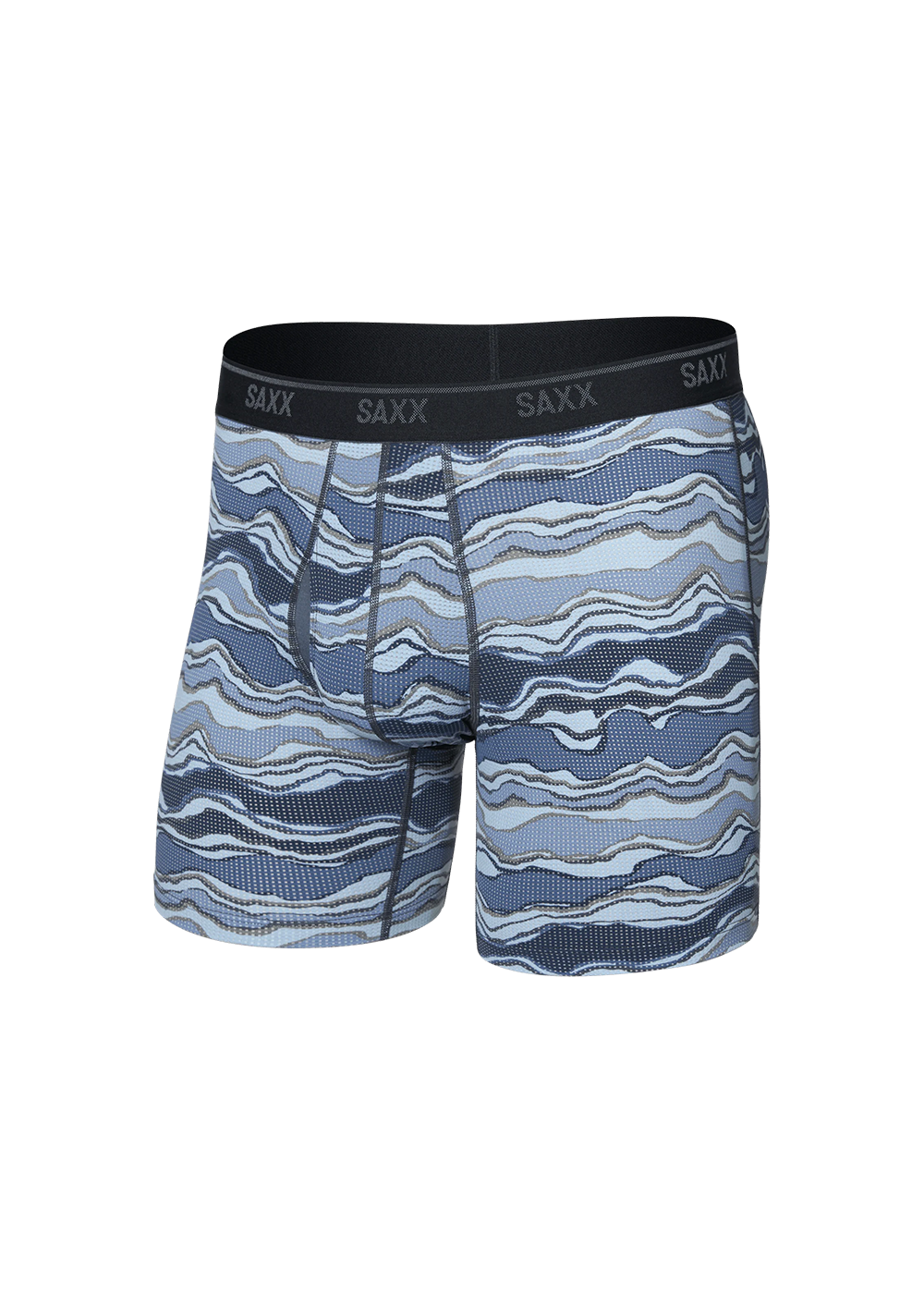 Quest Quick-Dry Mesh Boxer Brief - Lazy River Multi - Saxx Canada - Danali