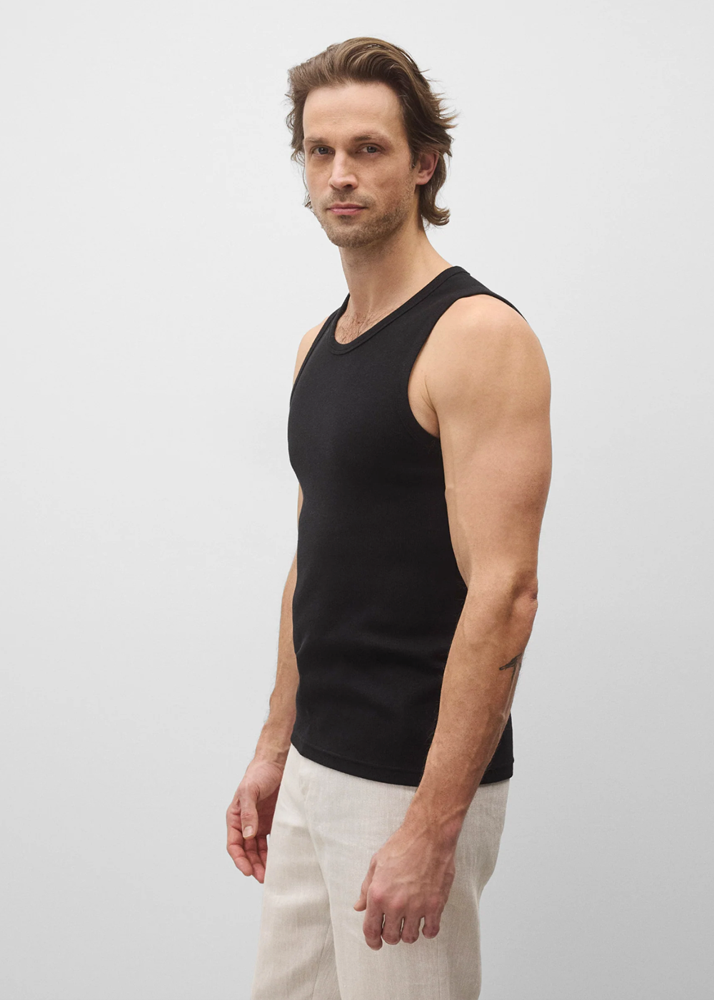 Cotton Rib Slim Tank Top - Black - Reigning Champ Canada - Danali - RC-1654