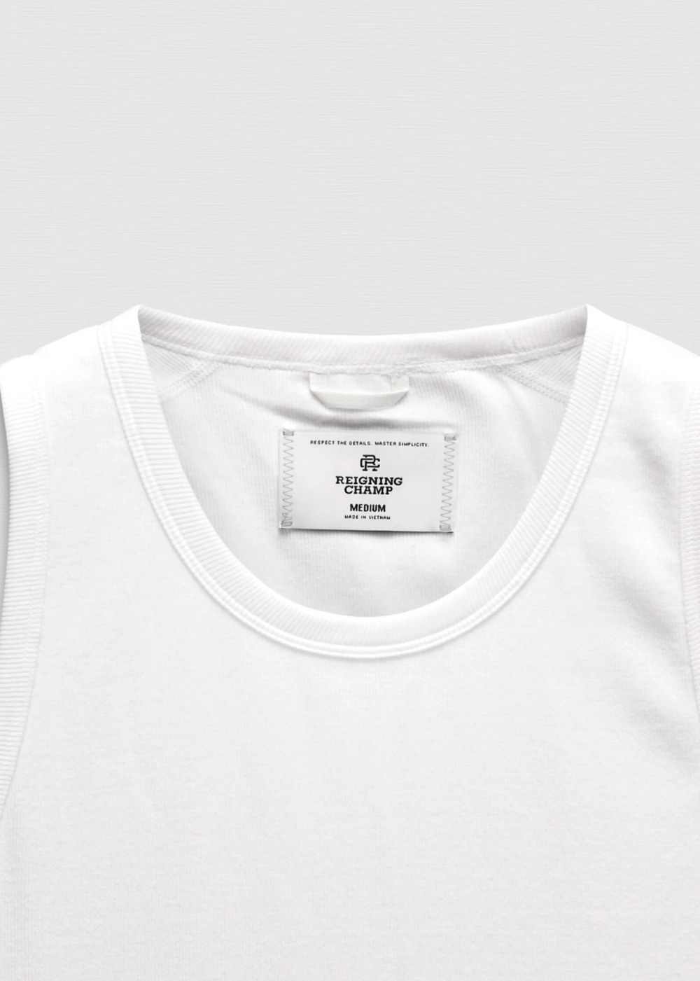 Cotton Rib Slim Tank Top - White - Reigning Champ Canada - Danali - RC-1654