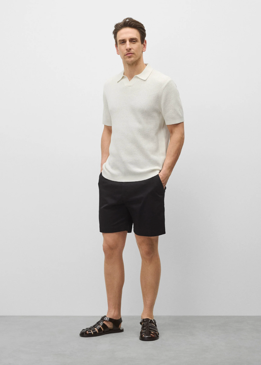 Cotton Linen Victor Polo - Ivory - Reigning Champ Canada - Danali - RC-6144