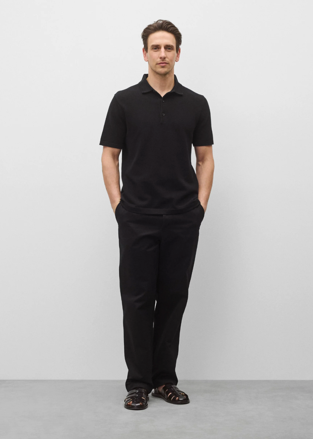 Supima Pique Ace Polo - Black - Reigning Champ Canada - Danali - RC‑6141