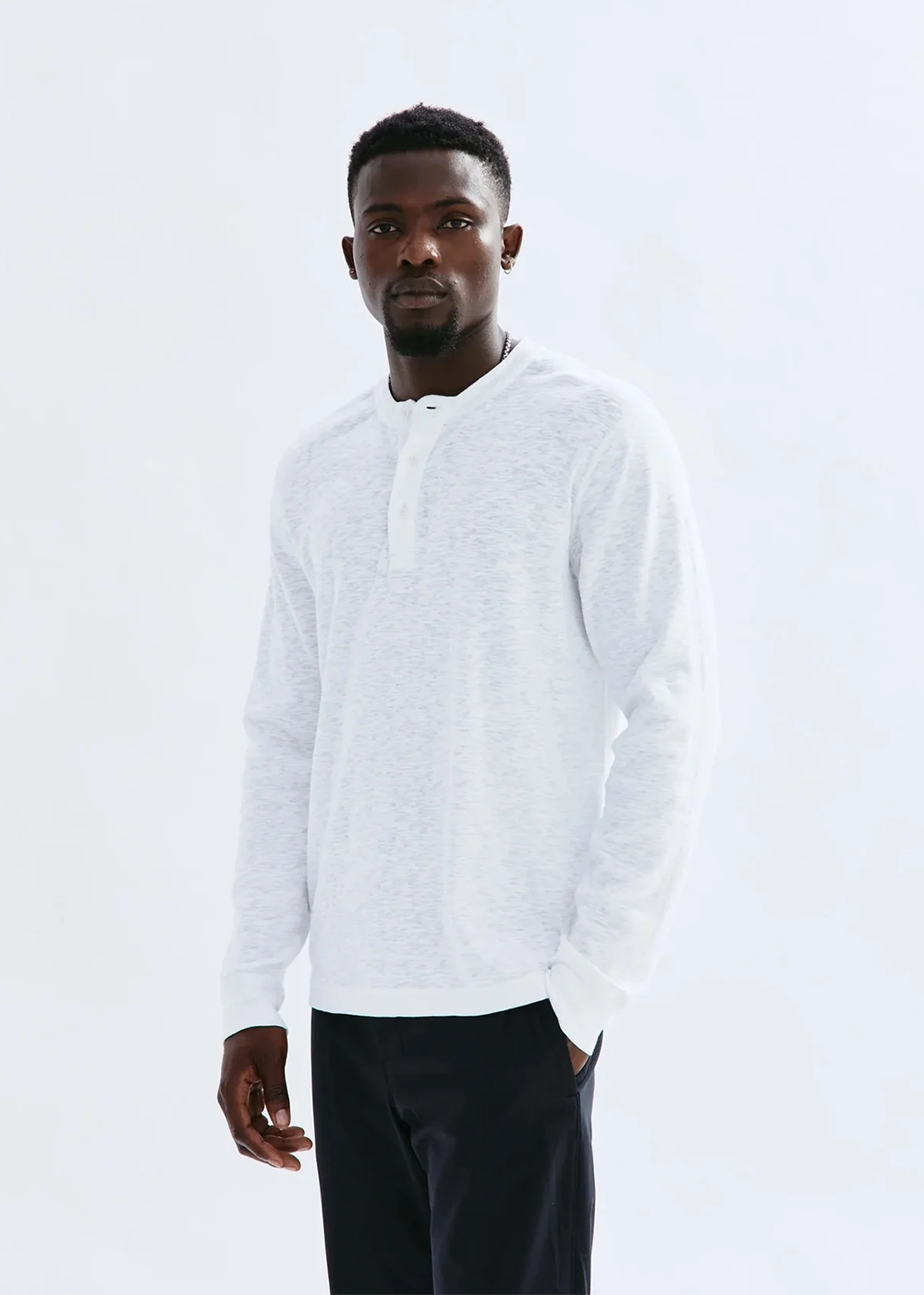 1x1 Slub Henley - White - Reigning Champ Canada - Danali - RC-2243