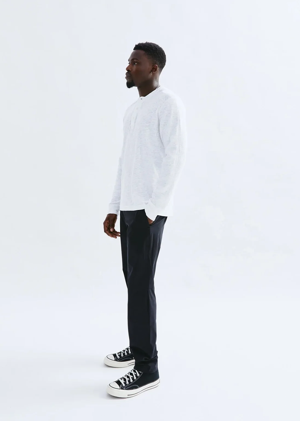 1x1 Slub Henley - White - Reigning Champ Canada - Danali - RC-2243