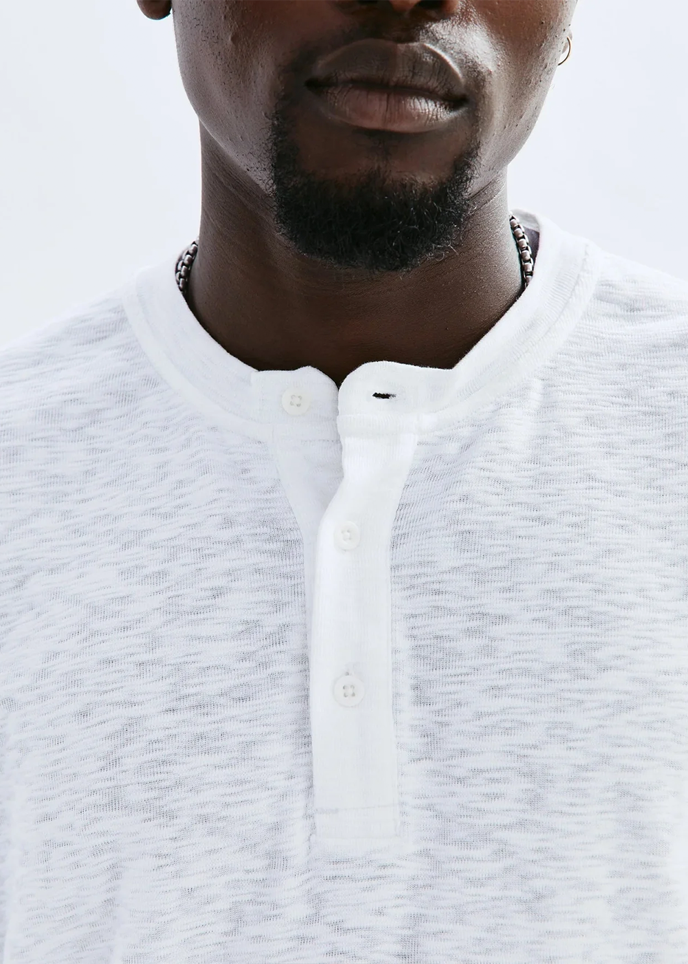 1x1 Slub Henley - White - Reigning Champ Canada - Danali - RC-2243