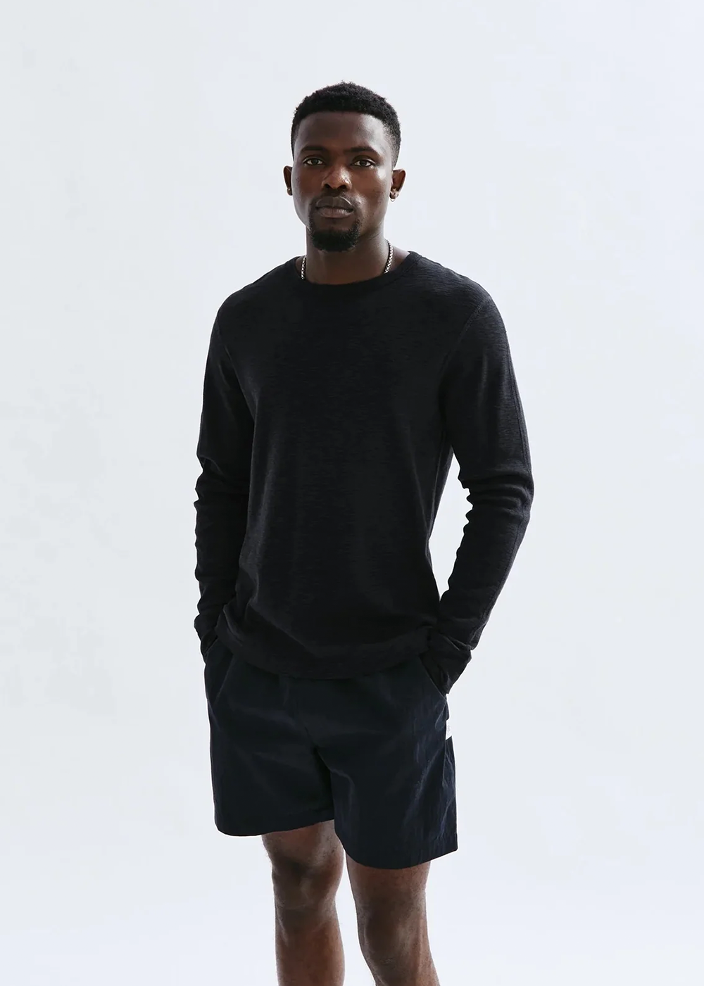 1x1 Slub Long Sleeve - Black - Reigning Champ Canada - Danali - RC-2242