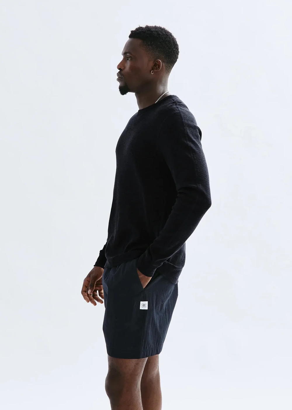 1x1 Slub Long Sleeve - Black - Reigning Champ Canada - Danali - RC-2242