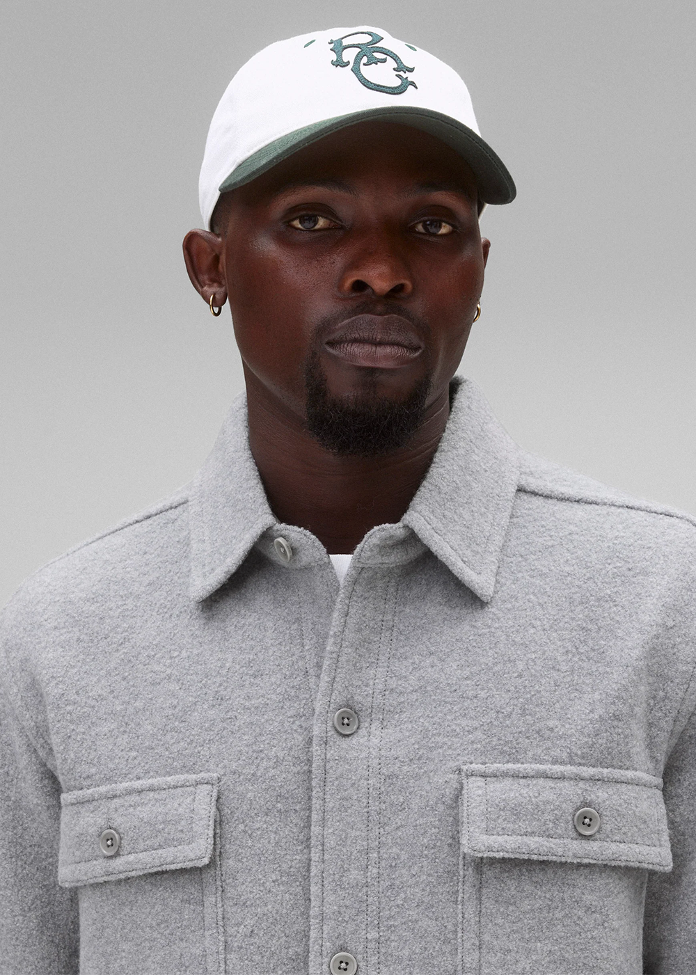 Boiled Wool Warden Standard Overshirt - Heathe Grey - Reigning Champ Canada - Danali