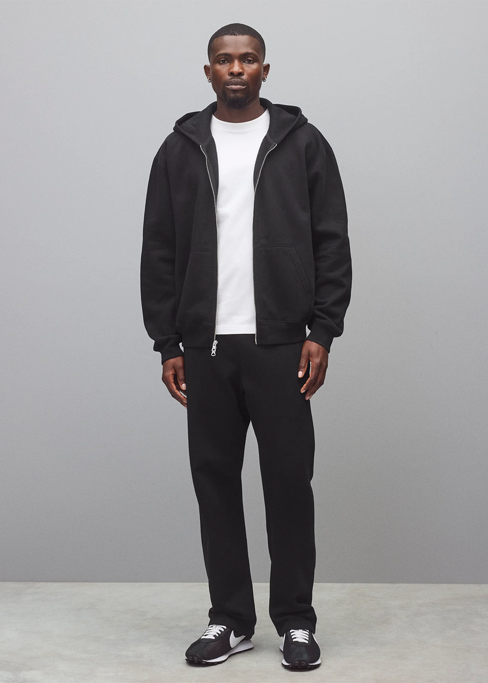 Brushed Fleece '97 Relaxed Zip Hoodie - Black - Reigning Champ Canada - Danali