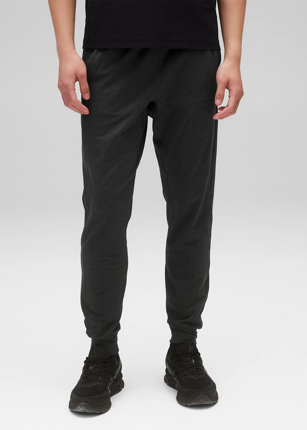 Brushed Jersey Recovery Slim Pant - Heather Black - Reigning Champ Canada - Danali