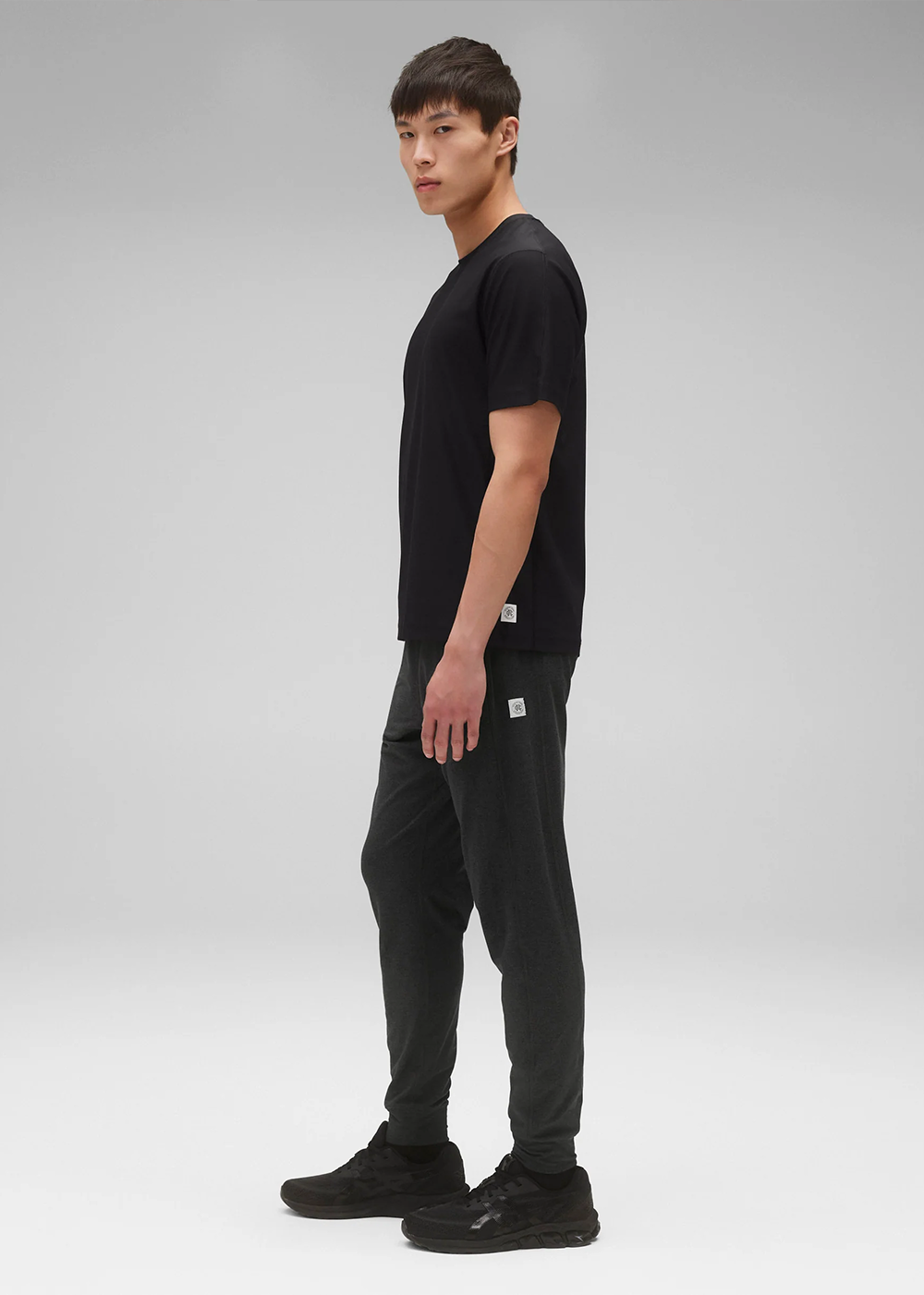 Brushed Jersey Recovery Slim Pant - Heather Black - Reigning Champ Canada - Danali