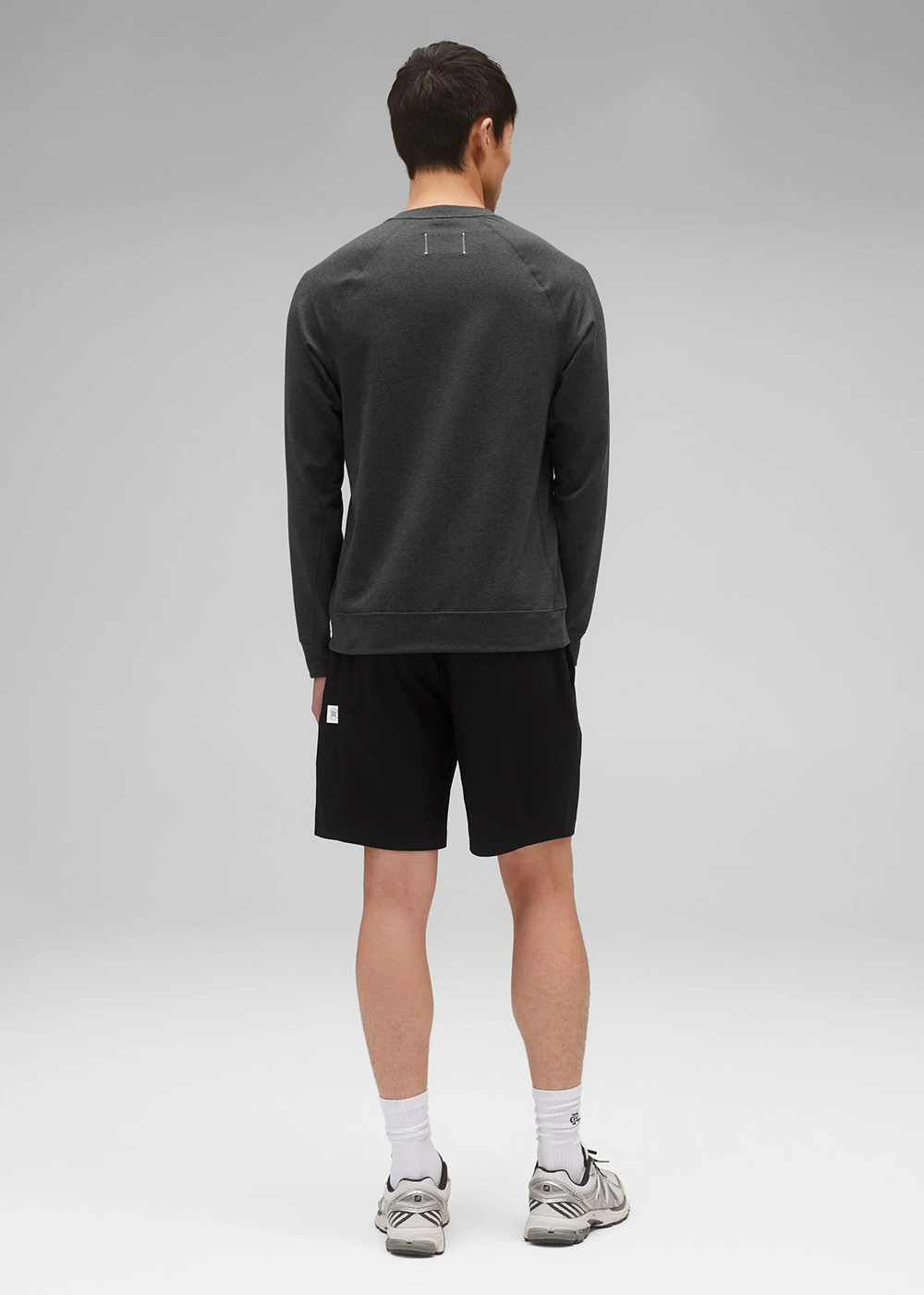 Brushed Jersey Recovery Standard Crewneck - Heather Black - Reigning Champ Canada - Danali
