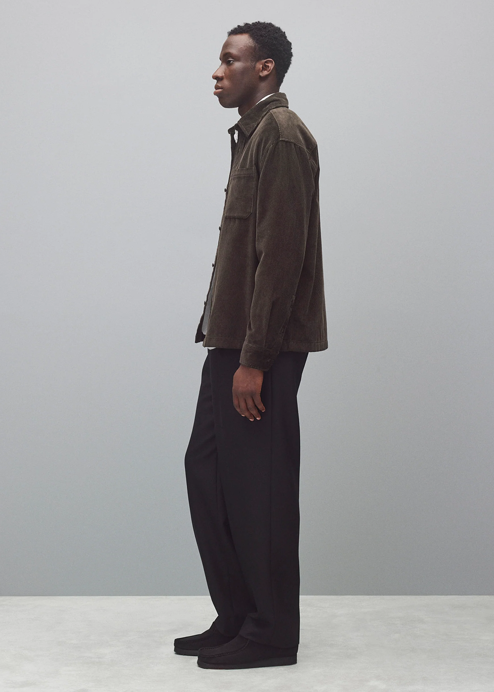 Corduroy Campus Standard Overshirt - Coffee - Reigning Champ Canada - Danali