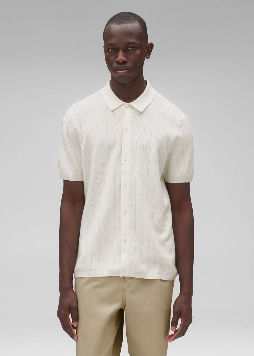 Reigning Champ Cotton Linen Piazza Shirt Ivory - Reigning Champ Canada - Danali