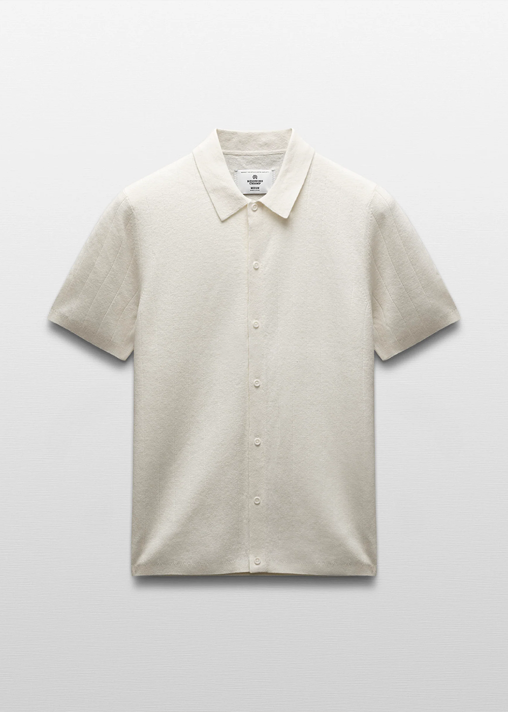 Reigning Champ Cotton Linen Piazza Shirt Ivory - Reigning Champ Canada - Danali